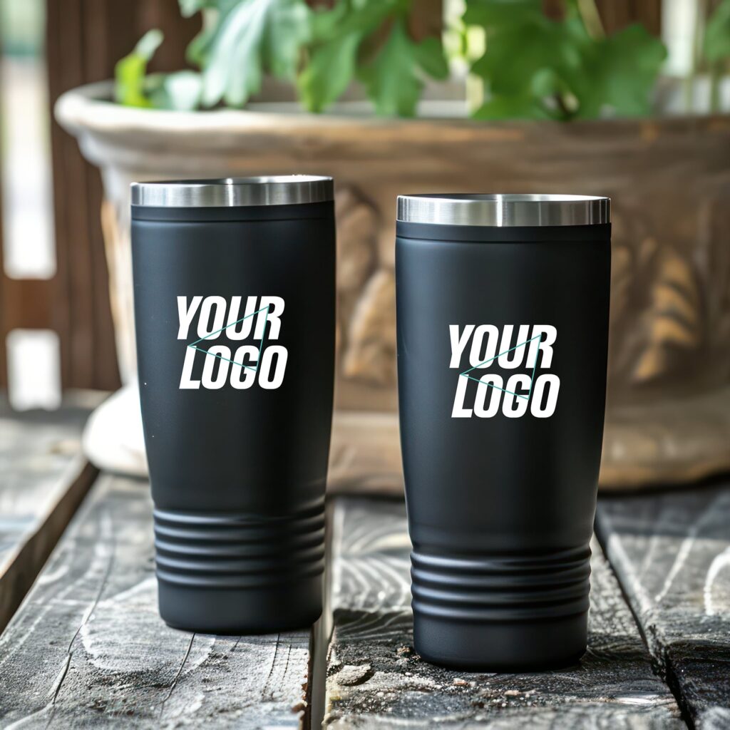 laser engraved custom tumblers, drinkware